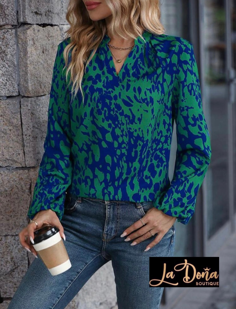 Blusa estampada leopardo
