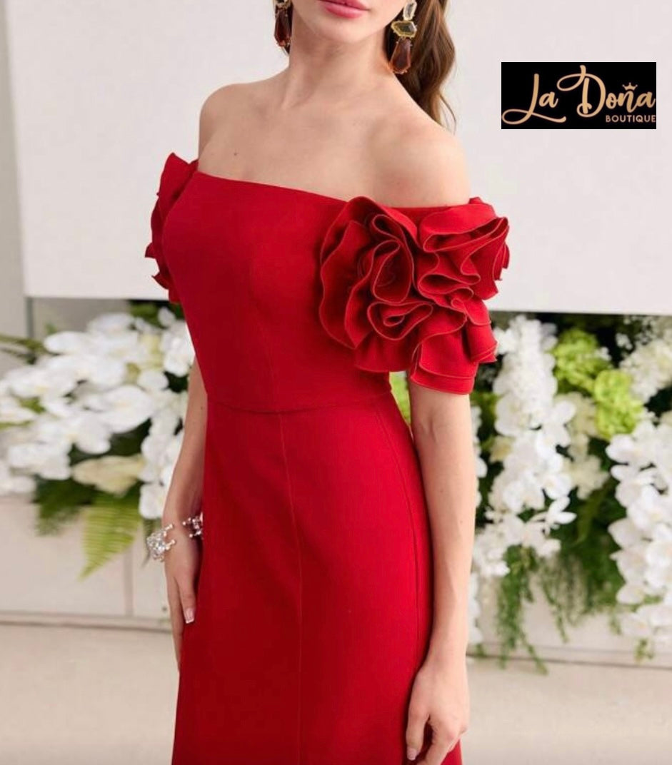 Vestido de fiesta rojo