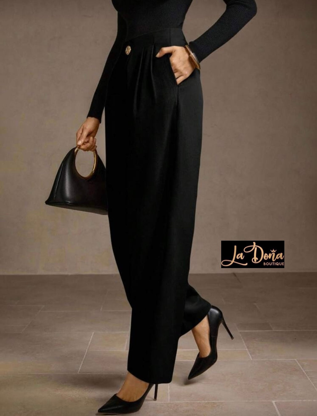 Pantalón negro de vestir