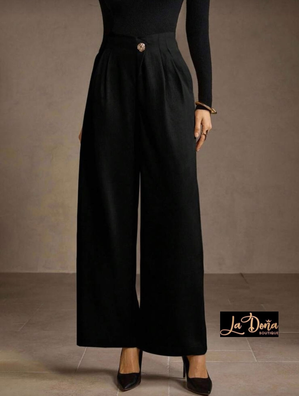 Pantalón negro de vestir