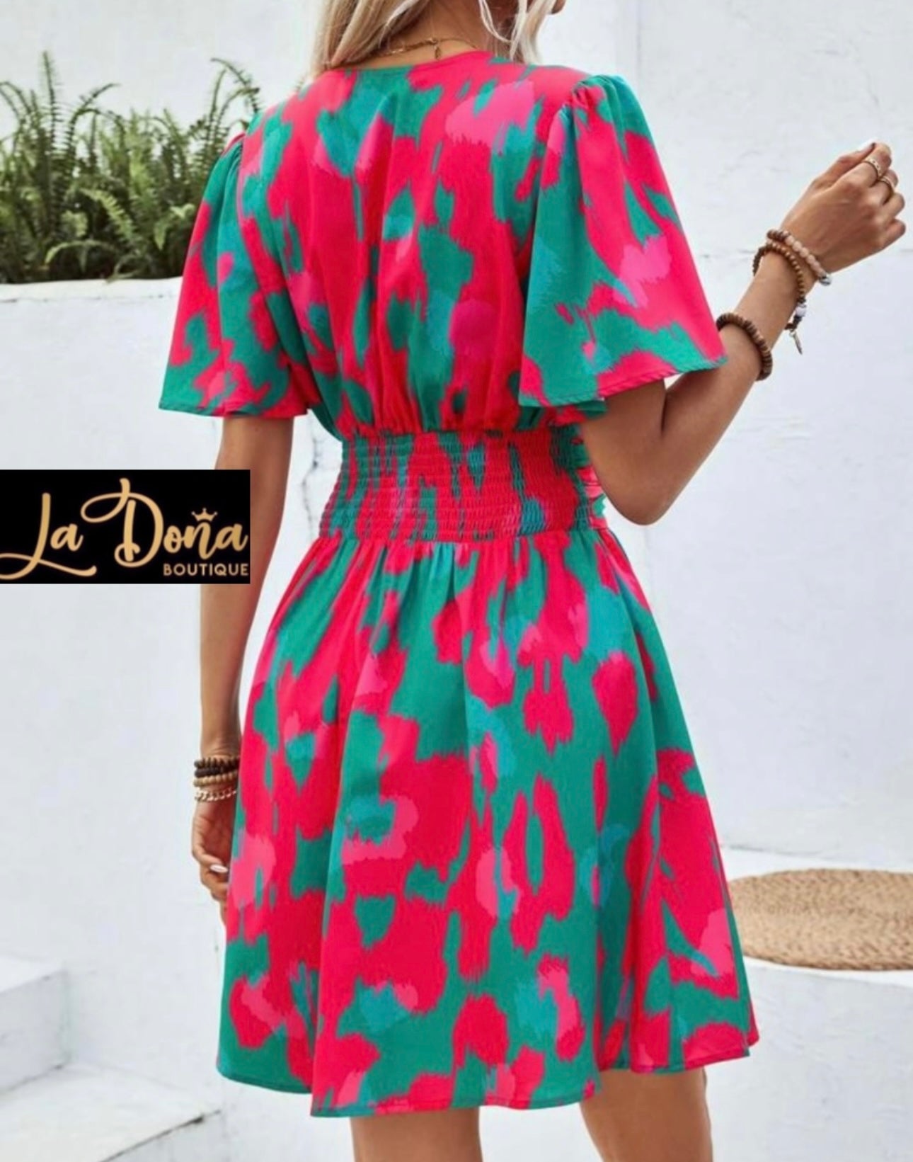 Vestido estampado corte A
