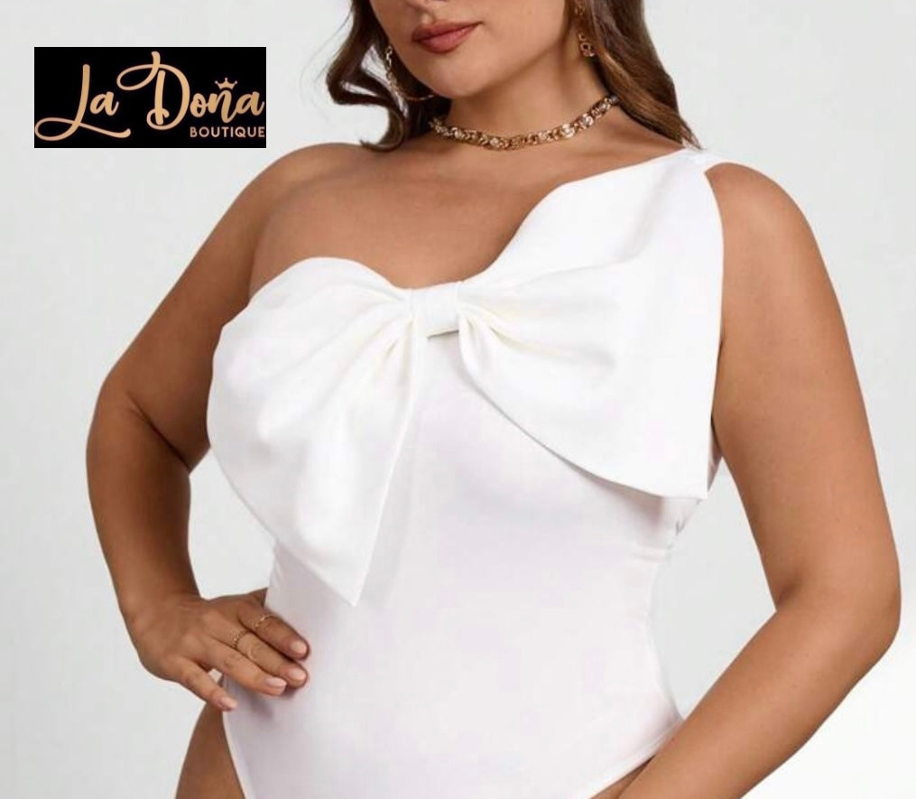 Body blanco con moño