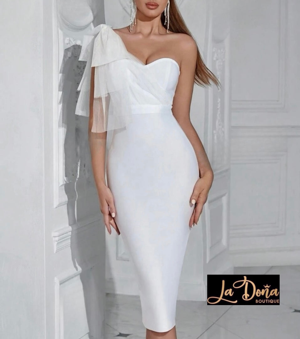 Vestido blanco bandage