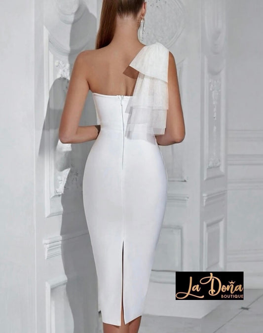 Vestido blanco bandage