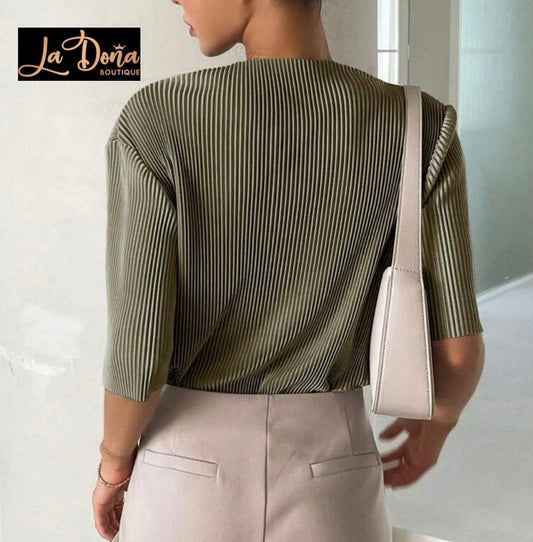 Blusa verde oliva