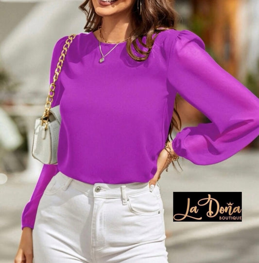 Blusa manga larga