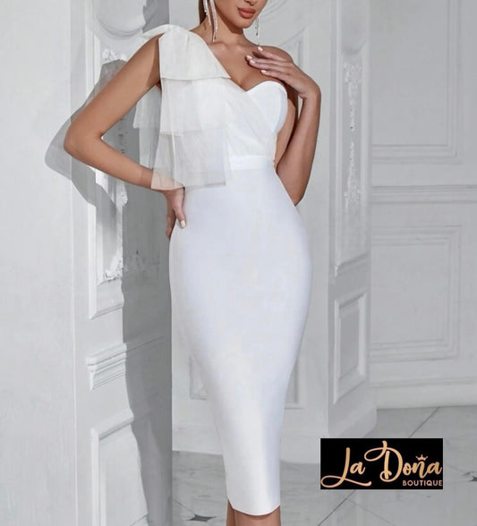 Vestido blanco bandage