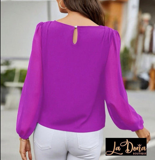 Blusa manga larga