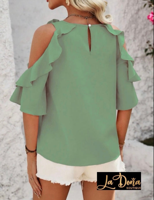 Blusa con flor 3D