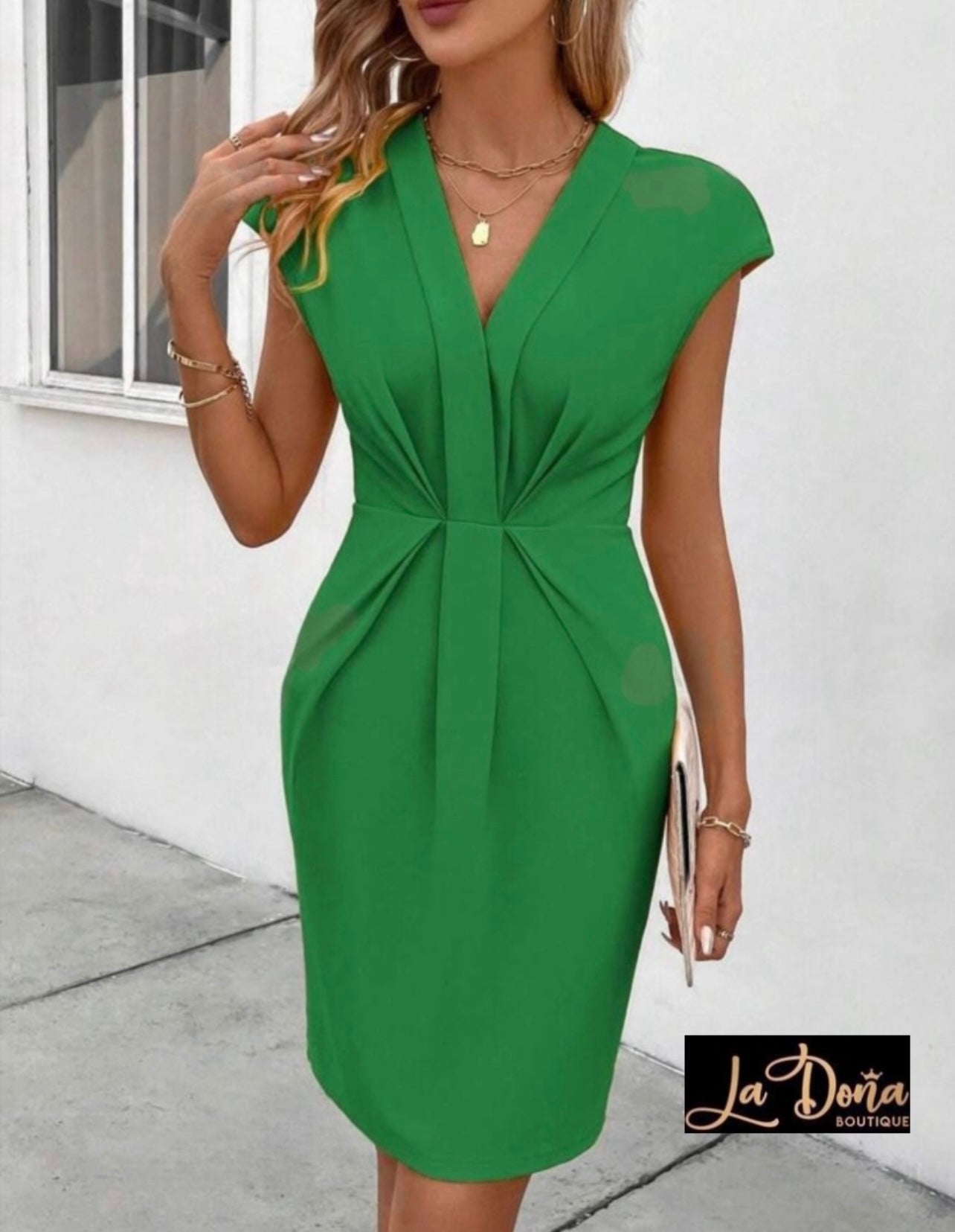 Vestido corto verde