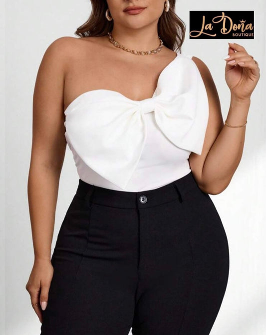 Body blanco con moño