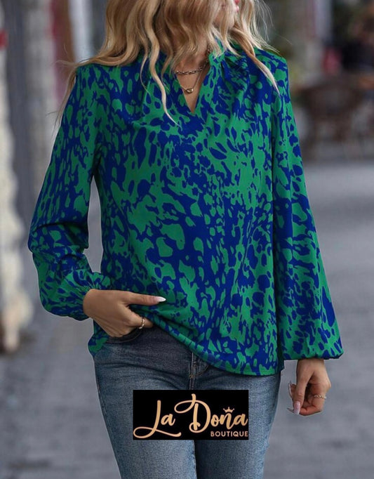 Blusa estampada leopardo