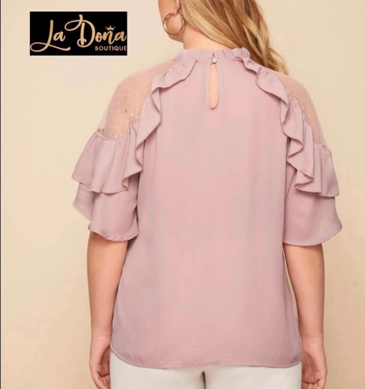 Blusa rosa palo Olanes