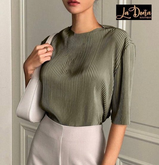 Blusa verde oliva