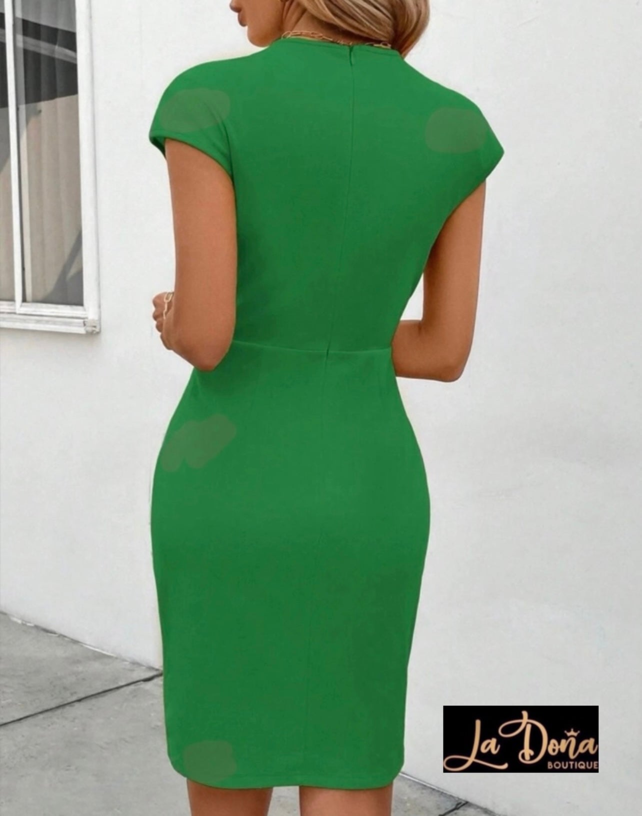 Vestido corto verde